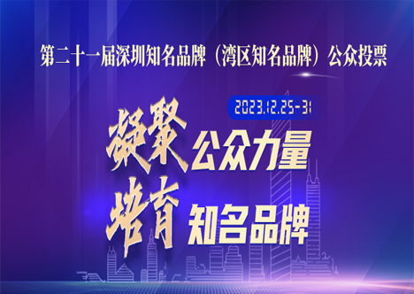 “深圳知名品牌”投票！計通（64號），請你來為我們助力！